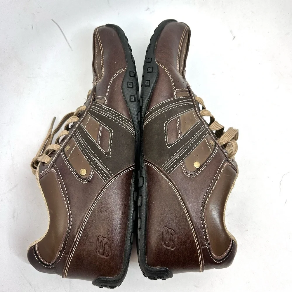 Skechers Y2K Brown Men's Casual Lace-Up Driving Sneakers Sz 10